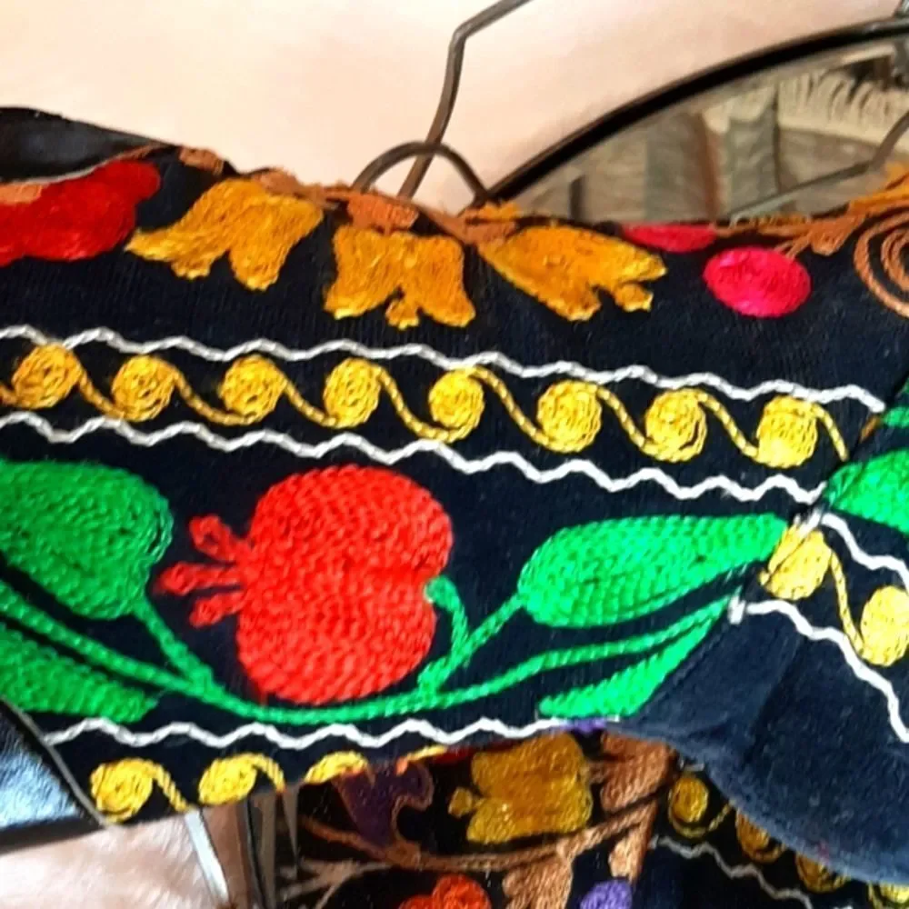 WOMANS GALERIA Embroidery Turkish Leather Boots 37 = 6 M Unique Luxury‎ Shoes